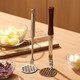 Wing Fantasy 316 stainless steel mashed potato mashed artifact 304 press mashed egg food supplement mashed rolling tool spoon 304 steel mashed press all steel thickened version