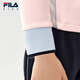 FILA children's clothing long-sleeved T-shirt 2025 winter new style girls and children loose sports POLO shirt hazy pink-LP 105