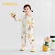 BALABALA Shopping mall same style BALABALA children's clothing baby jumpsuit 2026 new spring baby bodysuit cute white and yellow tone 00313 66cm