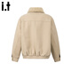 CHOCOOLATE it trendy brand retro loose khaki jacket men's winter new velvet thickened warm casual versatile cotton jacket khaki L recommended 110-130Jin Jin equals 0.5 kg