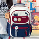 Warrior schoolbag for primary school girls in grades three to six, junior high school students with good looks, large capacity, lightweight backpack, student backpack, dark blue