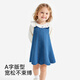 YEEHOO shopping mall children's clothing girls' denim dress pure cotton tank top summer new children's skirt YRLFJ1S006A medium denim blue pure cotton YRLFJ1S006A 80 cm