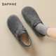 Daphne German training shoes women's Birkenstock shoes cotton shoes plus velvet to keep warm 2025 new style versatile winter gray 35 (225mm) standard size