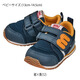 MIKIHOUSE children's shoes Mickey House sneakers m logo shoes (13cm-21cm) Japan direct mail Navy x Yellow (52) 13cm
