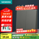 SIEMENS interruptor panel de enchufe interruptor de pared 10A corriente fuerte 86 tipo panel serie Haocai gris oscuro plata dos control dual abierto