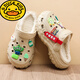 G.duck children's cotton slippers boys indoor non-slip boys and girls home warm home clogs autumn and winter khaki bus light year 32/33