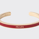 PRADA/Prada Gift Women's Metal Bracelet Fire Engine Red/Gold S