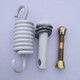He Jiagong hanging basket spring accessories spring swing hook cradle chair silencer latch screw hanging chair white single spring complete set