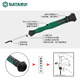 SATA Slotted Screwdriver Industrial Grade Small Screwdriver Micro Precision Screwdriver 1mm-4mm 62801-62822 62807 (2.0x50mm)