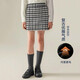 Princess Yuanyuan Girls' Retro Plaid Skirt Autumn and Winter New Children's Velvet Versatile Skirt Medium and Large Children's Fashionable A-Line Skirt Black 110