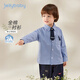 JELLYBABY preppy little gentleman checkered shirt 26 new spring style boys' cardigan shirt skin-friendly middle children