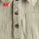 H&M2026 Spring New Children's Clothing Baby Boy Cotton Muslin Shirt 1270136 Khaki Green 73 73/48(6-9M)