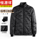 Hengyuanxiang Dad's Removable Goose Down Liner Down Jacket Men's Mid-Length Winter Middle-aged and Elderly Thickened Jacket Navy Blue M 170