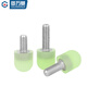GUWANJI FA polyurethane curved rubber-coated screw stainless steel round head shock-absorbing buffer anti-collision bolt M4M5M6M8M10M12 M4x50-head thickness 8x head diameter 10xR5 1 piece