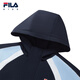 FILA Children's Clothing Cotton Clothes 2026 Spring New Men's and Large Children's Outdoor Hooded Woven Two-piece Set RD Royal Blue-NV 140
