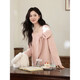Lu Xiangnan Pink Beauty Pink Long Sleeve Sweater Women's Autumn and Winter Niche Design Fashion Knitted Top Pink S Recommended 80-100Jin Jin equals 0.5 kg