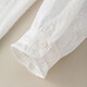 INMAN pure cotton French lace stand-up collar shirt for women 2026 spring commuting temperament high-end embroidered long-sleeved shirt off-white S