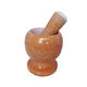 Tuojin imported quality jade garlic mortar from Germany, natural stone garlic press, stone mortar, garlic grinder, household pounder, separate stone hammer (without tank)_can note the color