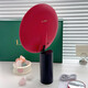 Gift makeup mirror, Internet celebrity desktop mirror, LED makeup mirror with light, smart mirror, souvenir birthday gift, outer box + red smart mirror + shopping bag + 5x mirror