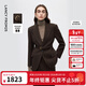 Langzi same style as the show Gaozhi series old money style high-end wool suit/skirt/shirt/trousers dark coffee color M