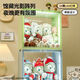 Fantasy display cabinet storage display stand doll display box cream white 4 pieces.