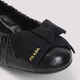 PRADA SS26 Light Luxury Women's Black Leather Ballet Flats BLACK 20 | 38 IT