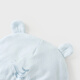 Tongtai (TONGTAI) baby hat spring and autumn pure cotton newborn double-layer hat newborn baby breathable and cute windproof hat blue 0-3 months, 34-40cm