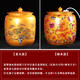 SMVP Jingdezhen ceramic rice storage tank sealed with lid moisture-proof and insect-proof with faucet household pumping tank rice storage tank Qiuyun Jingwan 20Jin Jin equals 0.5kg _free base