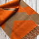 Hermès Herringbone Cashmere Scarf Unisex New Year Gift for Men and Women Camel H259065S-01