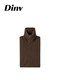 Dianyu dinv/ Dianyu Stacking Diary Raccoon Sheep Wool Knitted Sleeveless Inner Vest Women's Vest and Waistcoat Brown One Size