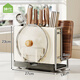 Shuaishi kitchen rack, knife rack, chopstick cage, integrated multifunctional kitchen knife rack, chopping board, pot lid storage rack