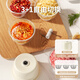Shijanu electric garlic beater household mini fully automatic chili meat mincer artifact milk white 1 pack comes with 3 bowls