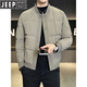 JEEP Высококлассный мужской пуховик Jeep, зима 2026, новинка, теплая куртка на белом утином пуху со съемными лацканами, мужская повседневная черная L