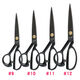 Jindiao 912 inch tailoring tailoring scissors industrial scissors forging and cutting clothing scissors black steel black tailor scissors 8 inches
