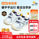 Jinopu baby cotton shoes polar fleece warm toddler shoes winter plus velvet baby shoes for boys and girls GB2355 hazy blue/blue night/quarry blue 20 125mm suitable for foot length 125-129mm