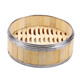 Tuojin Dim Sum Steamer Bamboo Xiao Long Bao Steamer Rice Rack Stainless Steel Bound Steaming Grid Cantonese Morning Tea Restaurant Bamboo Steamer Cage body (no cloth mat provided) 13cm