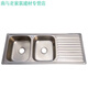 
304 stainless steel sink double-trough lengthened stainless steel washbasin integrated stretch washbasin S12048 12048