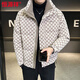 恒源祥羽绒服男款冬季2026新款潮牌时尚感痞帅加厚保暖防寒服外套男 咖啡色 L