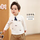 LUSON baby boy baby boy t-shirt long-sleeved spring and autumn 2026 new baby temperament blue POLO shirt top