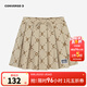 Converse children's clothing girls' skirt summer new children's pleated skirt with lining oatmeal color 155/61 recommended height 152-158cm