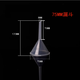 Fantasy household diesel gas oil thin tube transparent funnel round small diameter transparent liquid thin mouth repackaging artifact universal 75mm short handle