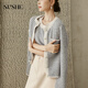 SUSHE French style braided plaid wool round neck cardigan jacket/knitted vest set Yunshage-vest suspender M