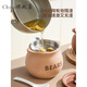 CKZSU Japan imported high-quality ceramic lard jar with high temperature resistance for household use with lid and filter to hold meat oil jar chili oil Maillard 700-small brown