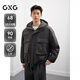 GXG men's three-proof hooded down jacket American work style 25 winter new style dark gray 170/M