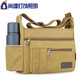 Shouli Electrician Hardware Tool Bag Canvas Bag Men's Messenger Bag Multi-layer Zipper Shoulder Bag Large Capacity Tool Bag Brown