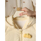Disney baby one-piece down jacket with hood, warm and windproof jacket, super cute and cute baby winter clothing, thickened outing clothes, yellow down jacket, 66cm, 0-3 months, 8-12Jin Jin equals 0.5 kg