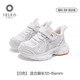 Helios children's shoes, children's toddler shoes, spring and autumn double mesh breathable fashionable non-slip children's sports shoes for boys and girls, white B2136 23, inner length 146, suitable for feet about 13.1-13.6cm long