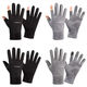 Wing Fantasy Germany imported quality gloves for men in winter, cold-proof and warm plus velvet touch screen anti-slip outdoor sports cycling and driving, single-sided two-finger-black hair pair (no gifts)