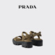 PRADA/Prada gift women's canvas sandals shoes military green 39