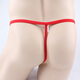 Ye Zimei men's sexy underwear red lace transparent men's U-convex sexy thong T-pants 4014 light purple one size